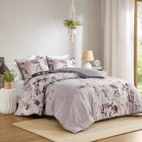 3 Piece Floral Printed Comforter Set
