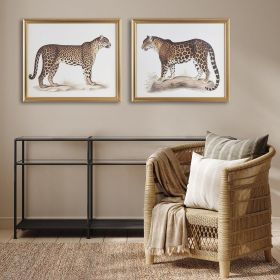 Cheetah Framed Graphic Wall Decor 2 Piece set