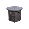 25" H x 32" W Aluminum Propane Outdoor Fire Pit Table