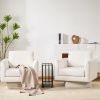 [Video]360° Modern Swivel Accent Chairs set of 2,30" W Teddy Sherpa Round Armchair,Thick Padded Lounge Sofa,Upholstered Comfy Barrel Chair