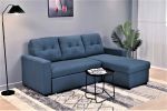 Container Furniture Direct Convertible L-Shaped Sectional Sleeper Sofa Bed, Stylish Apartment Furniture