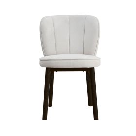 1 PC Wooden Frame Upholstered Shell Dining Chair,Modern Armless Chairs Comfor Kitchen Chairs for Living Room,Restaurant