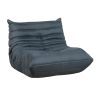 Luxury Accent Chair Button-Tufted Detail Charcoal Microfiber Comfy Chair Living Room Furniture 1pc