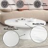 Zaid Engineering Marble & White High Gloss Finish Coffee Table