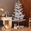 4ft Pine Tree Shape PE Material 48 Branches Green Flocking 325 Lights Warm White Two-color 8 Modes With Remote Control Indoor Tree Light S101