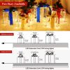 LED Christmas Decoration Present Boxes, Set of 3 Christmas Lighted Gift Boxes Include 33 Feet Fairy Lights