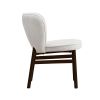 1 PC Wooden Frame Upholstered Shell Dining Chair,Modern Armless Chairs Comfor Kitchen Chairs for Living Room,Restaurant