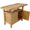 Wood Workbench - Wooden Workbench for Garage Workshop and Home, with Bar Clamps Set 2 pcs 12 inch x 3inch+ 2pcs 16inchx4-3/4" ,4pcs pack
