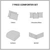 7 Piece Jacquard Comforter Set