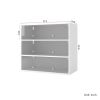 White Glass Door Shoe Box Shoe Storage Cabinet With RGB Led Light
