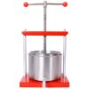 Fruit Wine Manual Press - 0.53 Gallon Stainless Steel Barrels Press Machine for Juice, Vegetable,Wine,Olive Oil