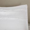 4 Piece Reversible Ruffle Quilt Set with Throw Pillow