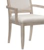 Modern Contemporary Armchairs Set of 2, Upholstered Seat and Back Gray Finish Wooden Furniture