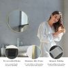 gold Round Wall Mirror, Bathroom Mirrors for Over Sink, Circle Mirror for Bathroom, Entryway, Bedroom, Vanity (20 Inch)