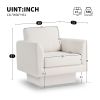 [Video]360° Modern Swivel Accent Chairs set of 2,30" W Teddy Sherpa Round Armchair,Thick Padded Lounge Sofa,Upholstered Comfy Barrel Chair