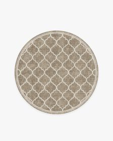 Terali Natural Tufted Rug (size: 5' Round)