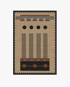 Architectural Digest Kasi Black &amp; Tan Tufted Rug (size: 4'x6')