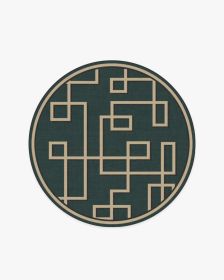 Jonathan Adler Athens Teal Green Tufted Rug (size: 5' Round)