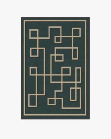 Jonathan Adler Athens Teal Green Tufted Rug (size: 4'x6')