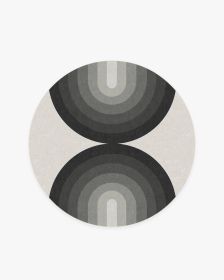 Absida Greyscale Tufted Rug (size: 5' Round)