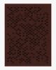 Shiloh Check Burgundy Tufted Rug