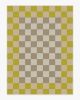 Jonathan Adler Checker Border Chartreuse Tufted Rug