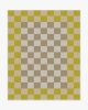 Jonathan Adler Checker Border Chartreuse Tufted Rug