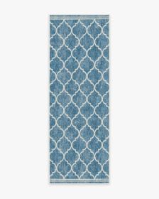 Terali Blue Tufted Rug (size: 2.5'x8')