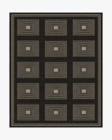 Jonathan Adler Matrix Black &amp; Ivory Tufted Rug (size: 8'x10')