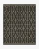 The Hiltons Diana Trellis Black &amp; Gold Tufted Rug