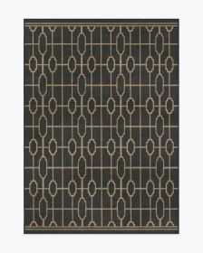 The Hiltons Diana Trellis Black &amp; Gold Tufted Rug (size: 5'x7')