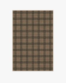 Alfie Plaid Natural &amp; Green Tufted Rug (size: 4'x6')