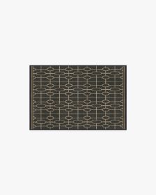 The Hiltons Diana Trellis Black &amp; Gold Tufted Rug (size: 2'x3')