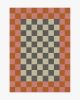 Jonathan Adler Checker Border Pink &amp; Orange Rug