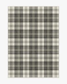 Dress Stewart Tartan Black &amp; Ivory Rug (size: 5'x7')