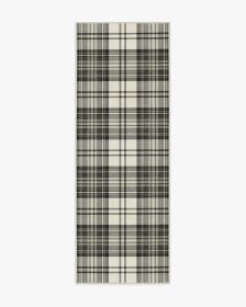 Dress Stewart Tartan Black &amp; Ivory Rug (size: 2.5'x8')