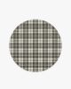 Dress Stewart Tartan Black &amp; Ivory Rug