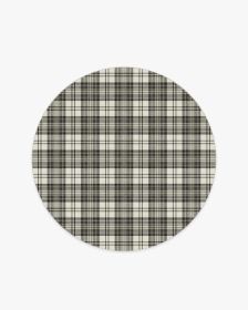 Dress Stewart Tartan Black &amp; Ivory Rug (size: 5' Round)