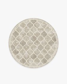 Terali Ash Grey Rug (size: 5' Round)