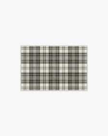 Dress Stewart Tartan Black &amp; Ivory Rug (size: 2'x3')