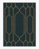 The Hiltons Bryant Marine Blue &amp; Gold Rug