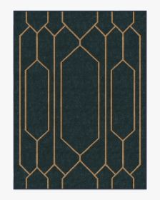 The Hiltons Bryant Marine Blue &amp; Gold Rug (size: 9'x12')