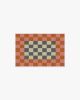 Jonathan Adler Checker Border Pink &amp; Orange Rug