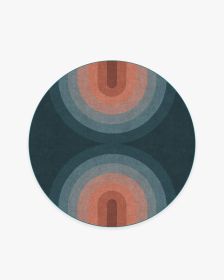 Absida Teal Rug (size: 5' Round)