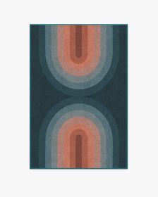 Absida Teal Rug (size: 4'x6')