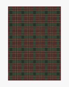 Piper Plaid Burgundy &amp; Green Rug (size: 5'x7')