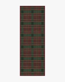 Piper Plaid Burgundy &amp; Green Rug (size: 2.5'x8')