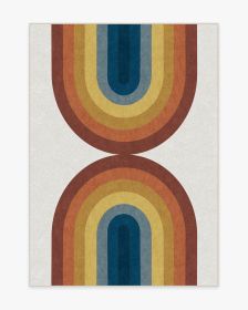 Absida Rainbow Tufted Rug (size: 5'x7')