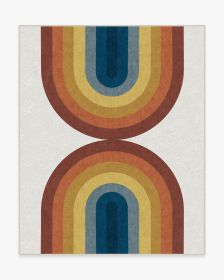Absida Rainbow Tufted Rug (size: 8'x10')