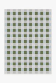 The Home Edit Sutton Moss Green &amp; Blue Tufted Rug (size: 5'x7')